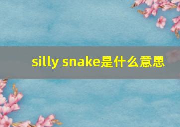 silly snake是什么意思